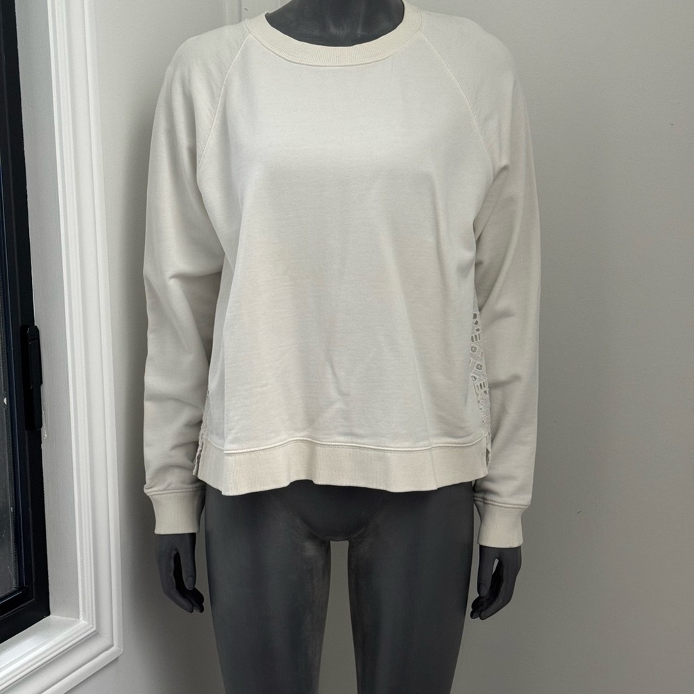 J. Crew Off-White Ribbed Top